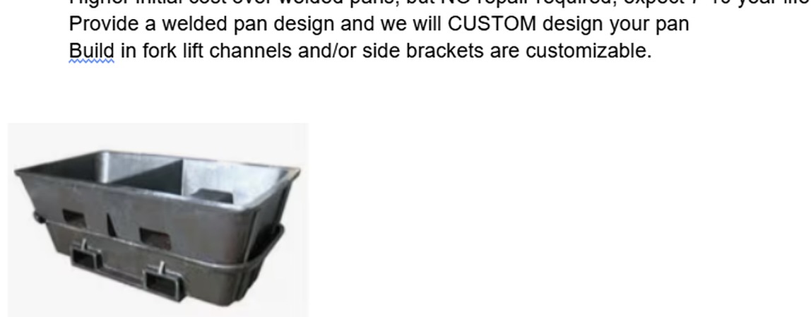 Dross-Drain Pan Set — AISI 8630
